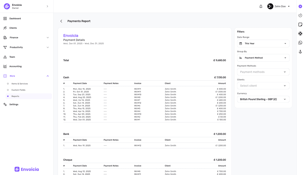 Track Every Transaction with Detailed Reports Preview