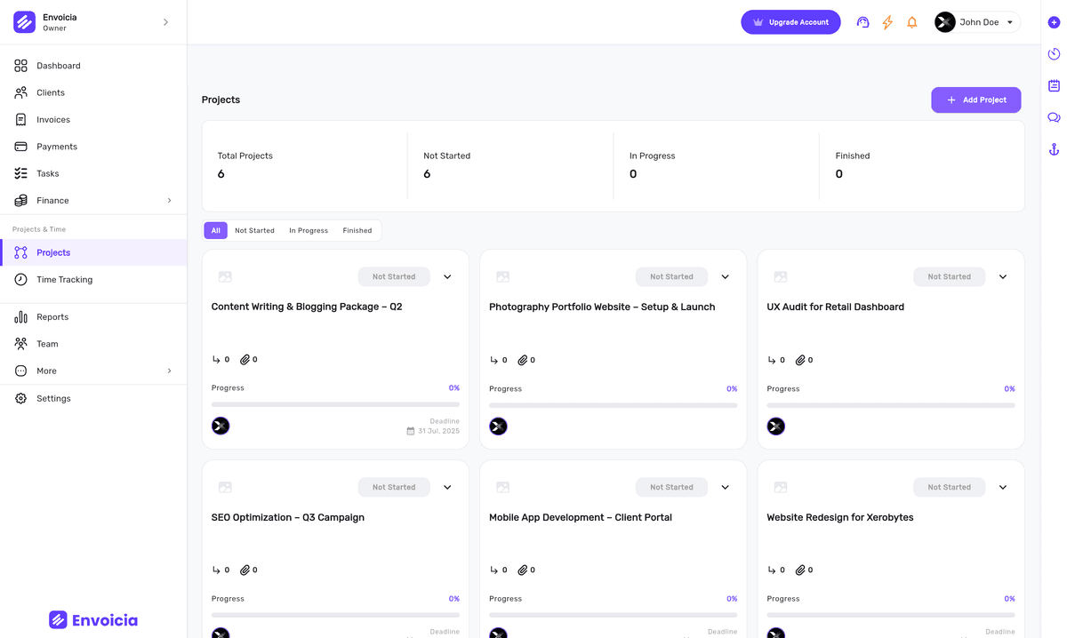 Manage Projects From Start to Finish—All in One Place Preview