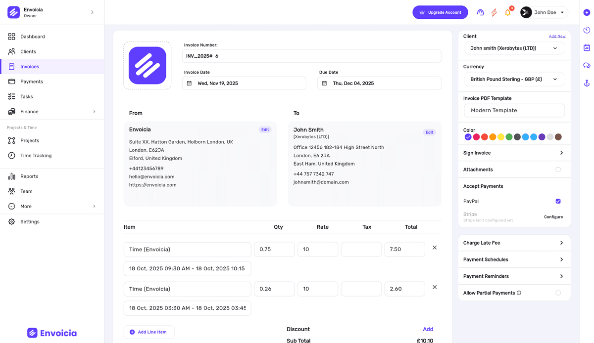 Convert Hours Into Invoice Line Items Instantly Preview
